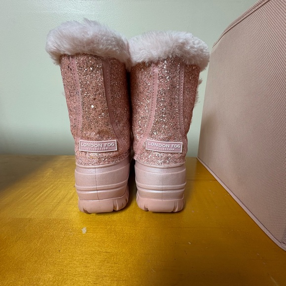 Pink Glitter Fur-Lined Boots - Picture 5 of 6